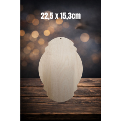 Tabliczka ozdobna 5 22,5cm z jednym otworem, tabliczka 22,5cm, sklejka 3mm